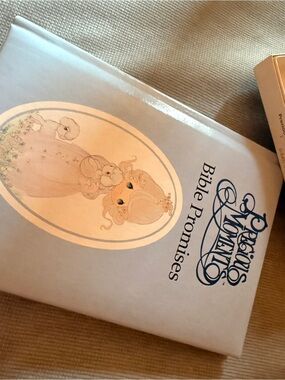 Precious Moments Soft Cream & Pale Blue Hardcover Devotional